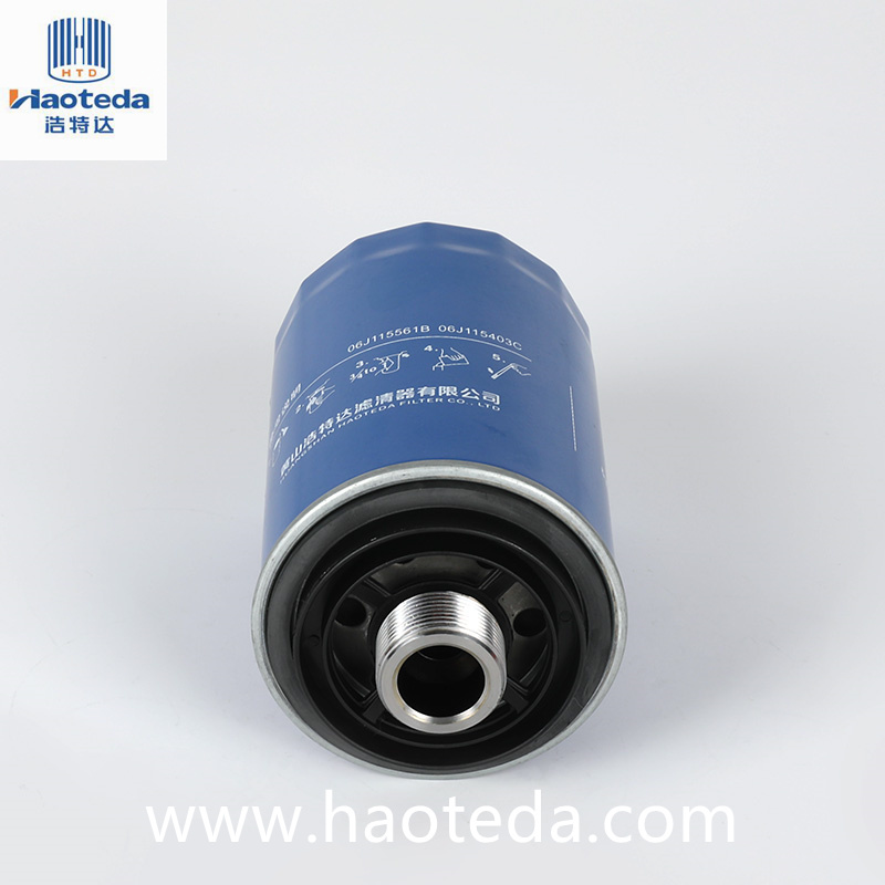 Auto-onderdelen OD 78 mm Hiflo metalen oliefilter 06J115561B Hoge prestaties