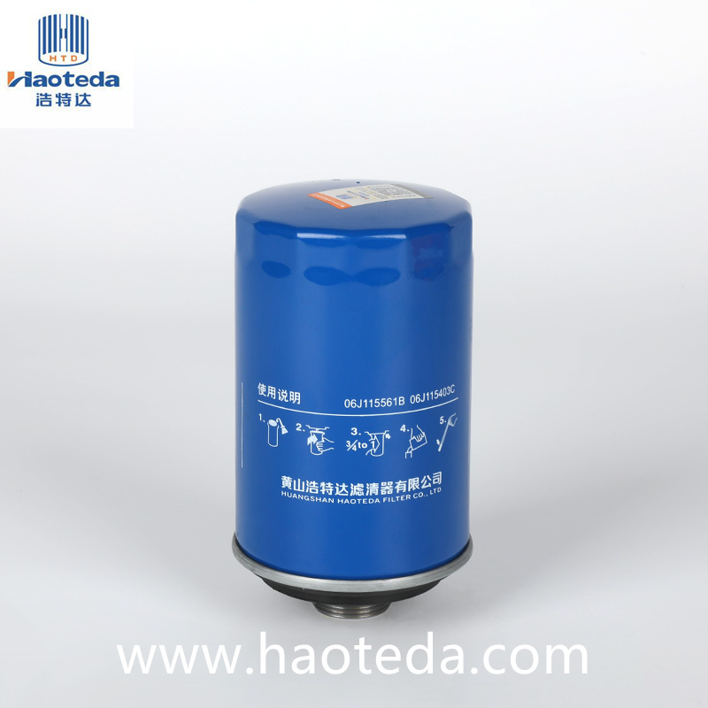 Auto-onderdelen OD 78 mm Hiflo metalen oliefilter 06J115561B Hoge prestaties